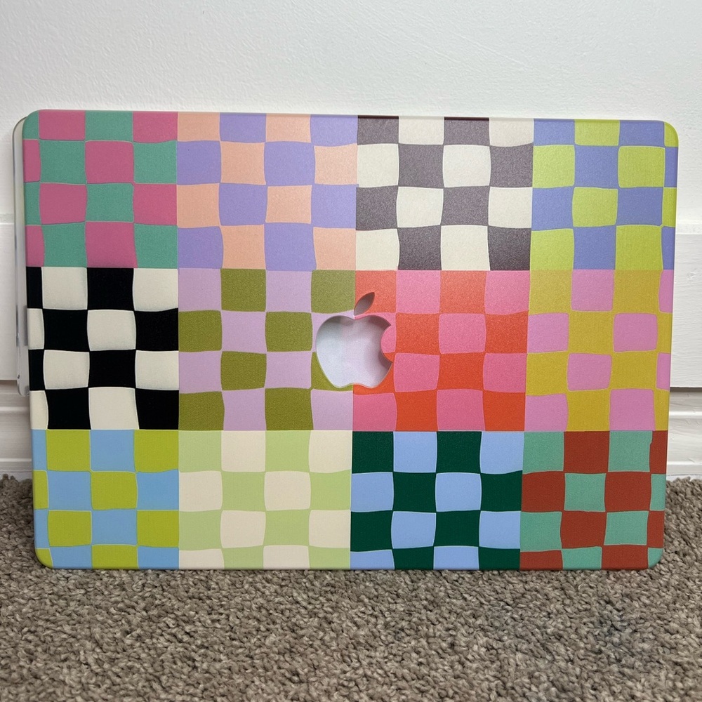 Colorful Mosaic MacBook Pro 14 Case – Stylish Hard Shell Cover